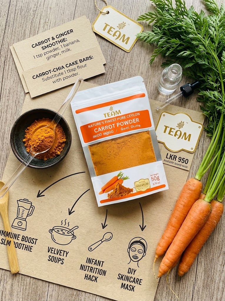 Dehydrated Carrot Powder – 50g - Image 2
