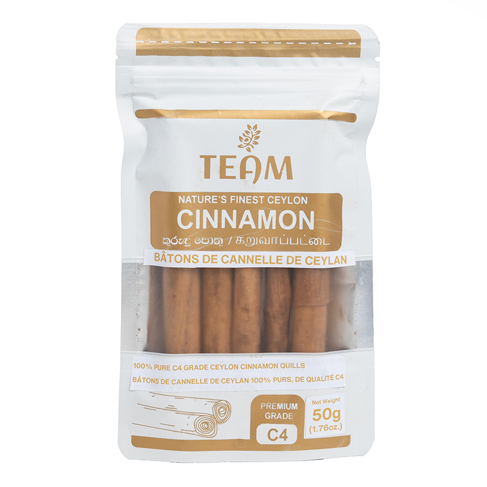C4 Grade Ceylon Cinnamon Quills 5" – 50g Premium Pack