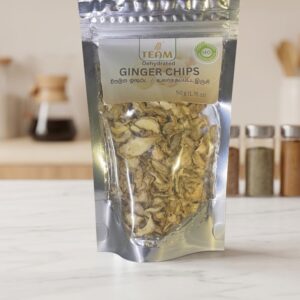 Ceylon Dehydrated Ginger Chips – 50g | 100% Natural