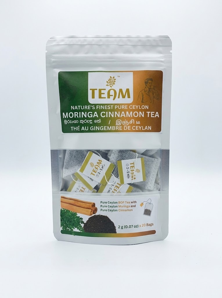 Ceylon Moringa Cinnamon Tea – 20 Tea Bags | Natural Herbal Blend